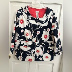 Jaclyn Smith Floral Blazer